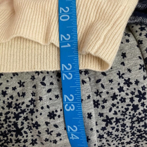 Tocca Sweater Womens Sz S Ivory Embroidered Bow Lambswool Cashmere - Picture 8 of 11